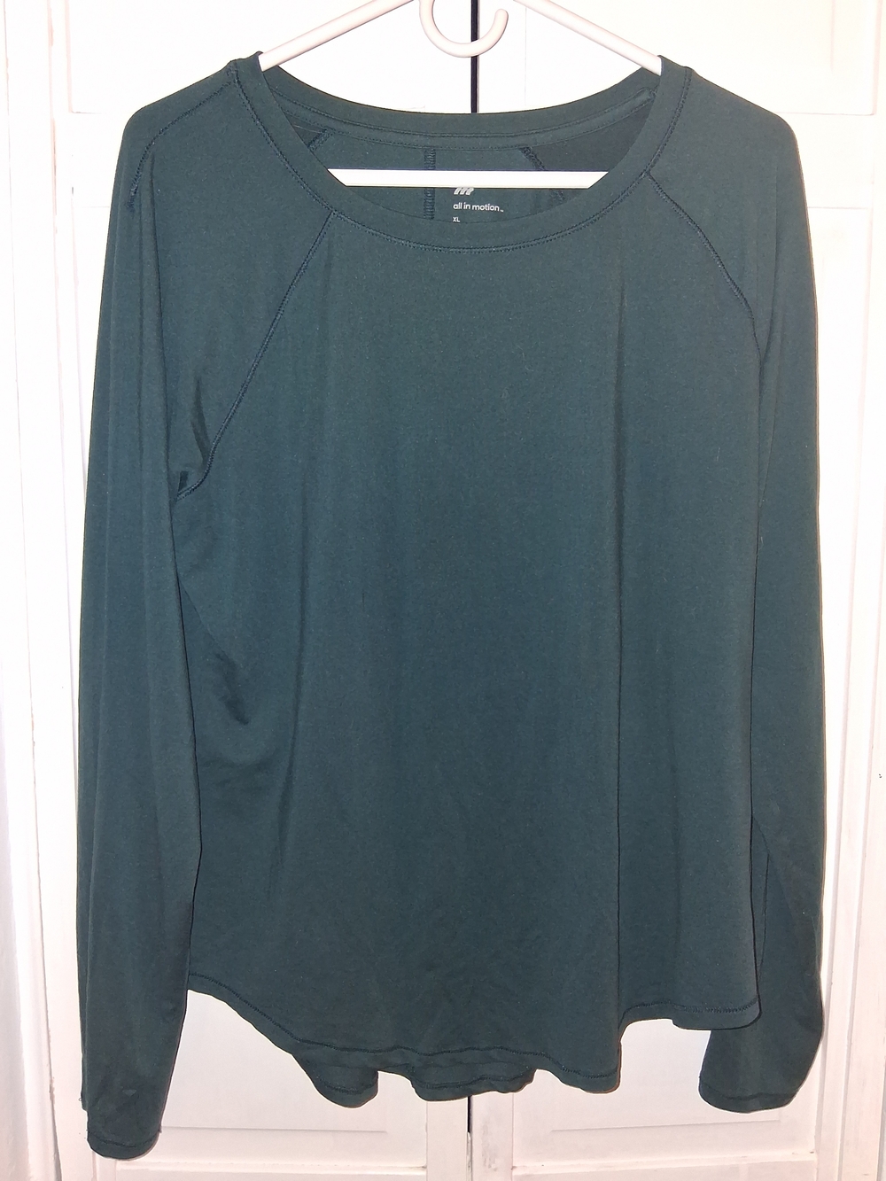 all in motion Dark Green Long Sleeve Crewneck Top